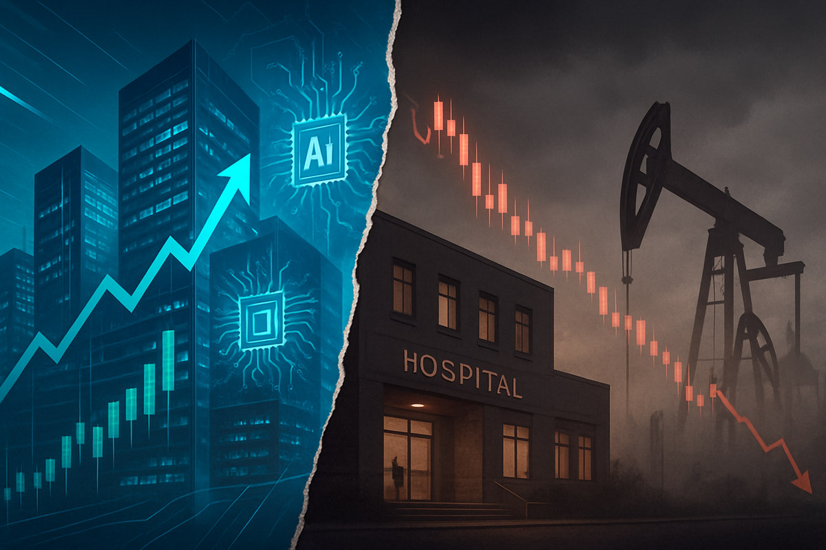 Market's Great Divide: AI Fuels Tech Surge, While Healthcare and Energy Grapple with Headwinds