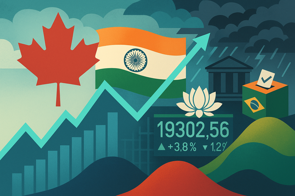 Global Markets Navigate Shifting Tides: Canada's Ascent, India's Resilience, and Brazil's Political Headwinds