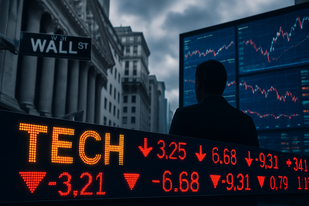 Wall Street Navigates Choppy Waters as Tech Stocks Stumble Ahead of Powell's Keynote