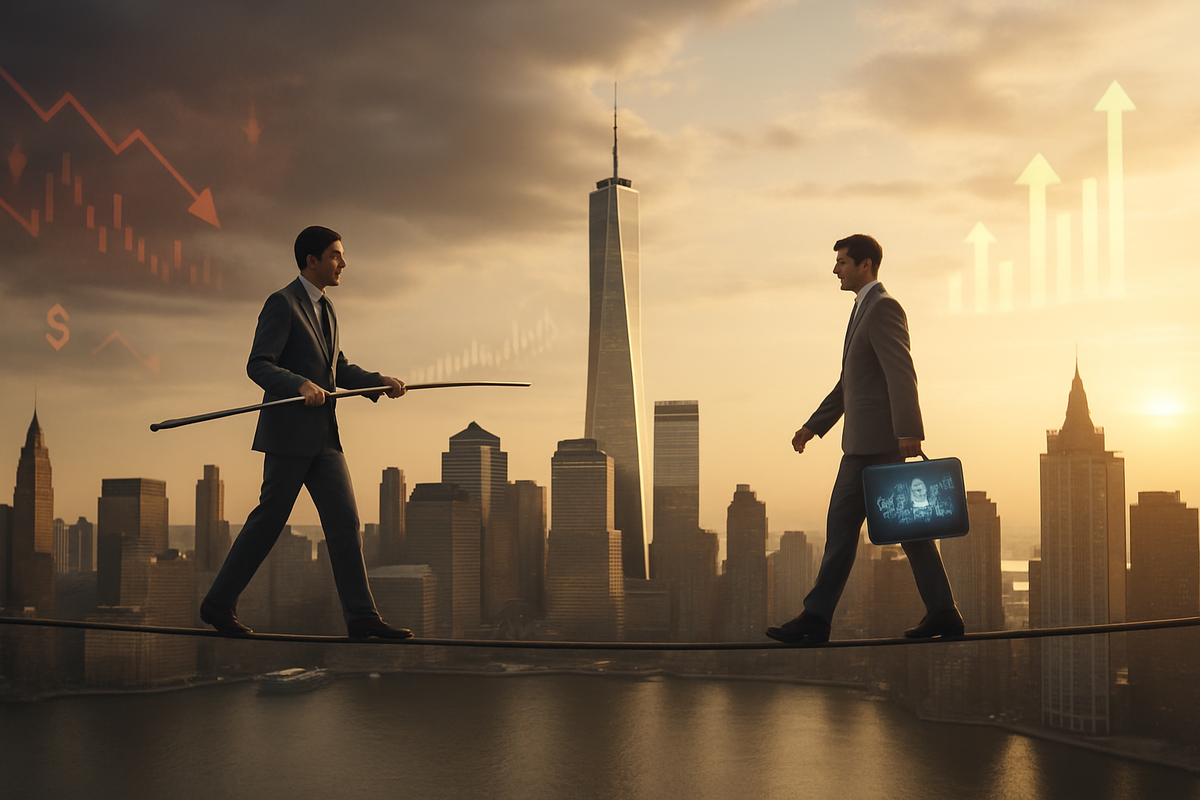 Wall Street's Tightrope Walk: Balancing Caution with Long-Term Optimism