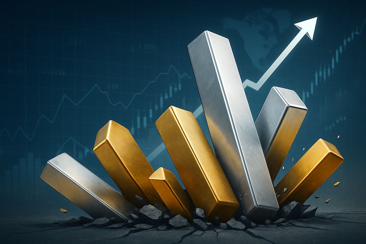 Precious Metals Soar to Record Highs: Silver Outpaces Gold Amidst Global Uncertainty, Gold/Silver Ratio Signals Further Upside