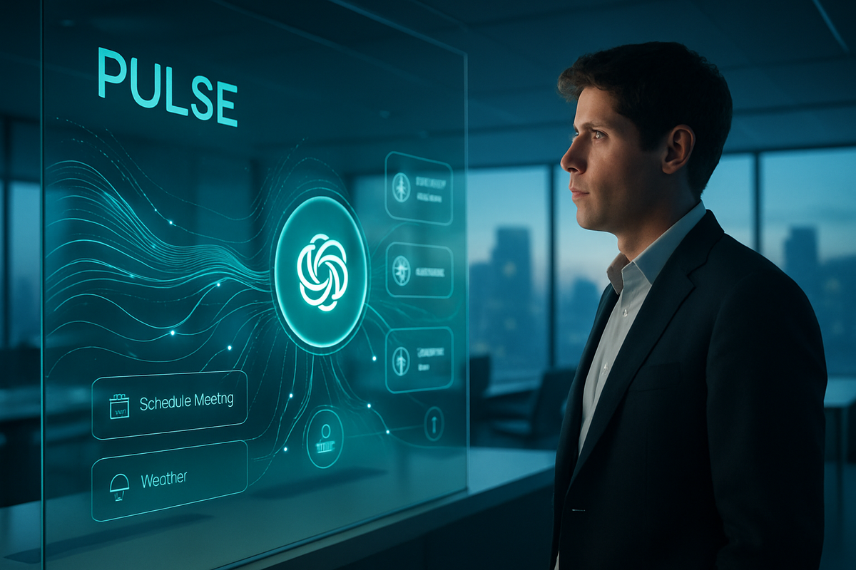Sam Altman Unveils 'Pulse': ChatGPT's New Proactive Brain Aims to Redefine AI User Experience
