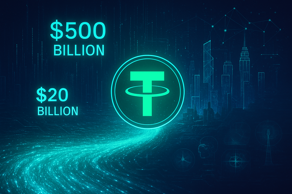 Tether Eyes Staggering $500 Billion Valuation in $20 Billion Private Placement Bid