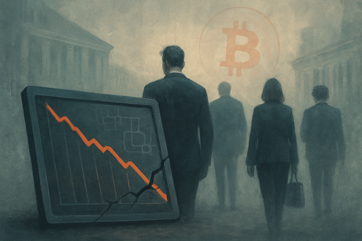 Wall Street's Crypto Reckoning: Bitcoin Treasury Buying Crashes 76% Amid Institutional Pullback