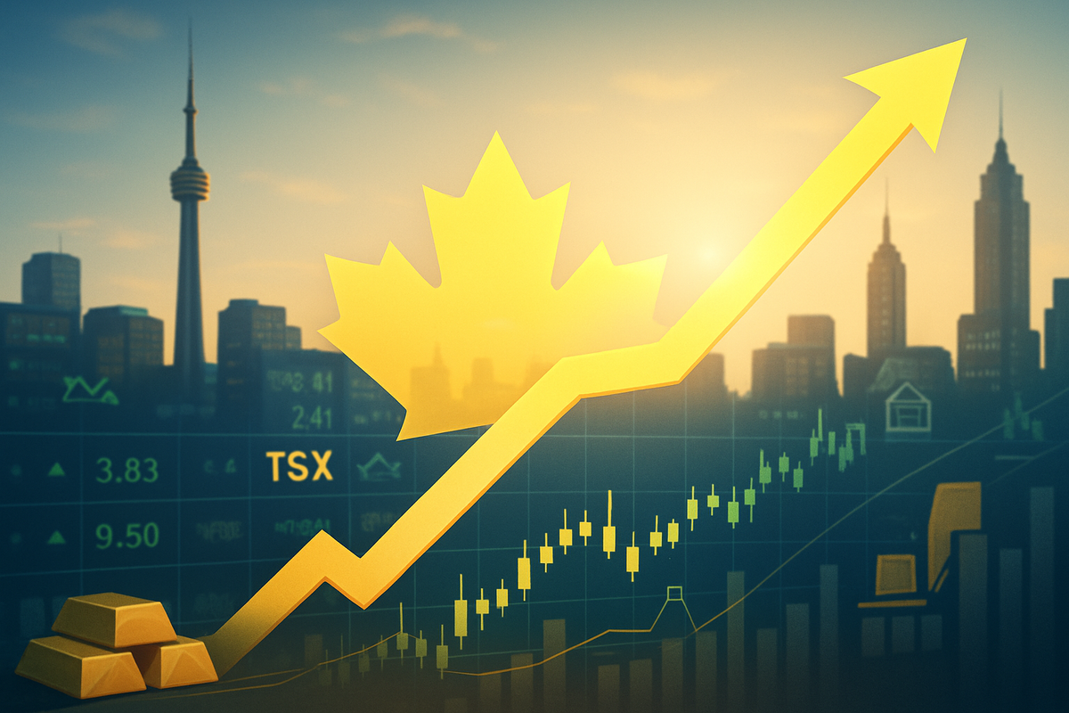 TSX Soars to Record Highs as Favorable Domestic and US Data Fuel Market Optimism