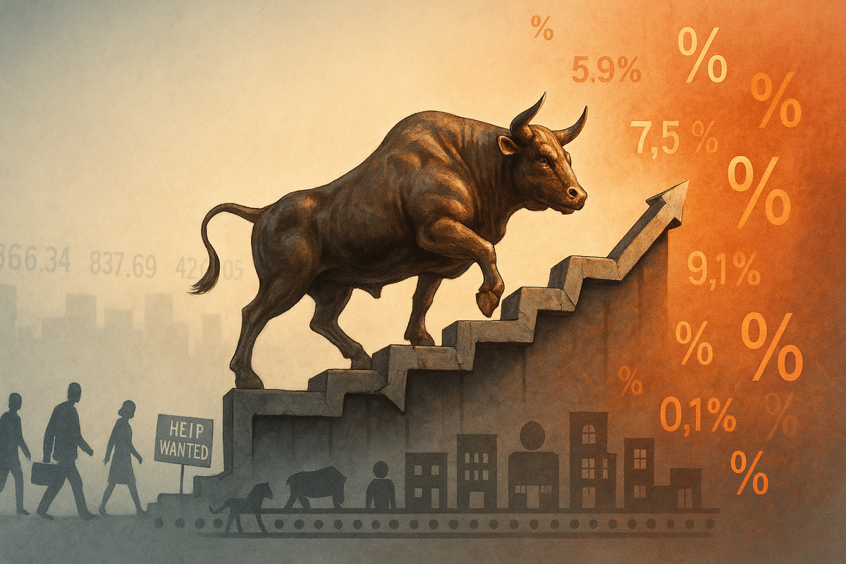 A Precarious Ascent: Stock Market Bulls Grapple with Stubborn Inflation and a Cooling Job Market