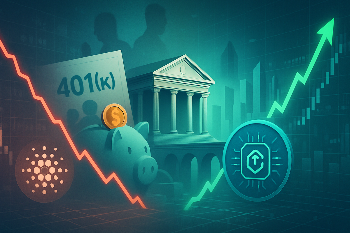 Cardano Struggles Below $0.90 as Digitap Emerges Amidst Trump's Pro-Crypto 401k Push
