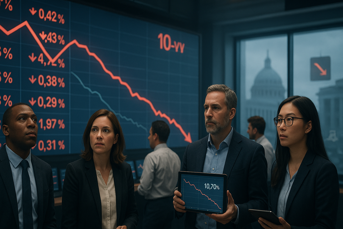 Bond Yields Tumble as Investors Brace for Aggressive Fed Rate Cuts