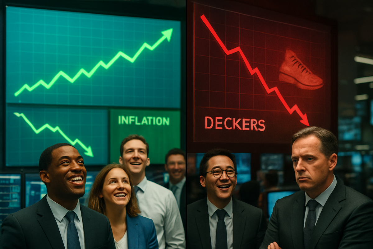 Dow Soars on Unexpected Inflation Dip, While Deckers Stumbles Post-Earnings