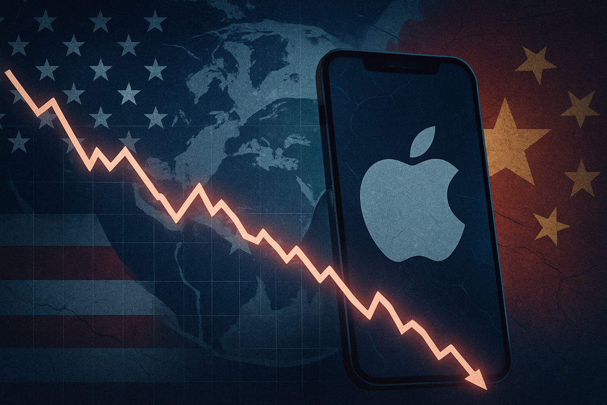 Apple (AAPL) Plunges Amidst Renewed US-China Tariff Threats and Broad Market Sell-Off