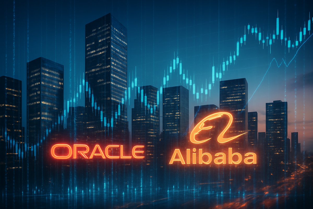 Tech Titans Take Center Stage: Oracle and Alibaba Lead Thursday's Market Cap Movers