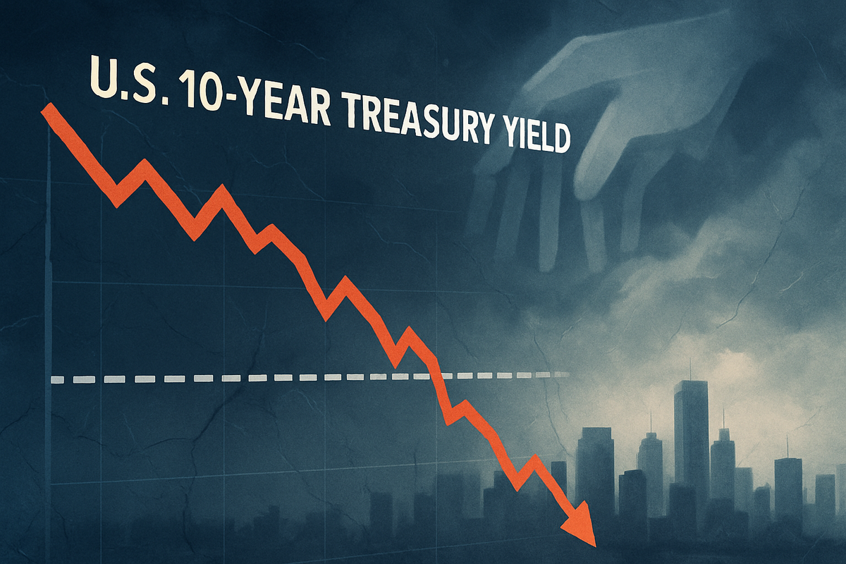 U.S. 10-Year Treasury Yield Plunges Below 4% Amidst Mounting Economic Jitters, Signaling Aggressive Fed Dovishness