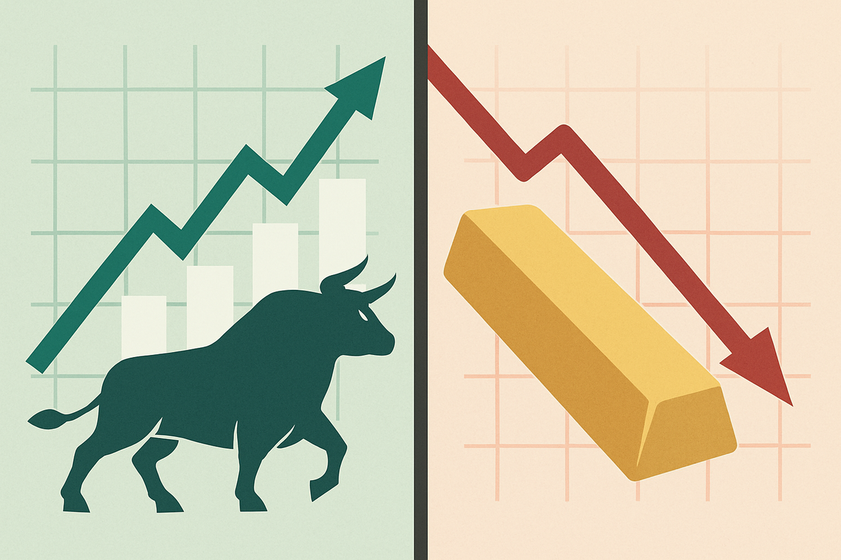 US Stocks Soar Towards New Peaks While Gold Experiences a Sharp Decline