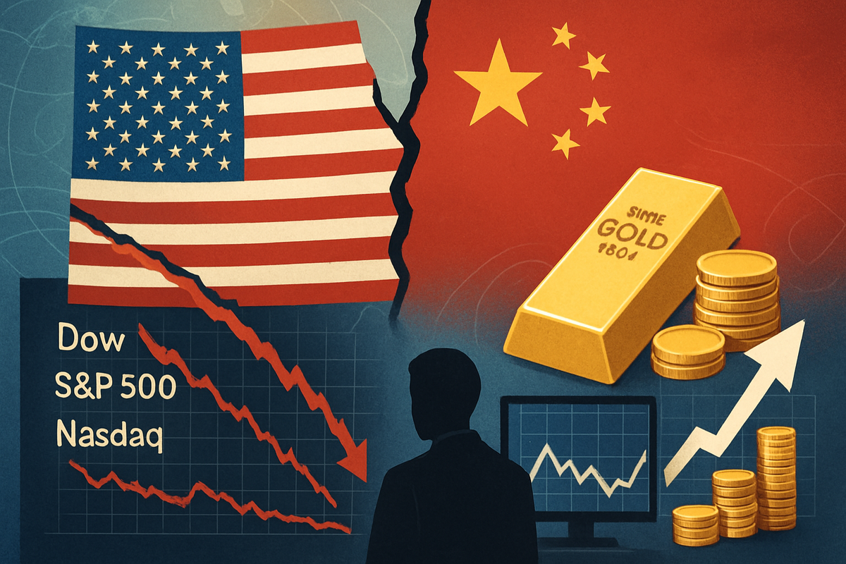 Global Markets Reel as US-China Trade Tensions Escalate, Gold Hits All-Time High