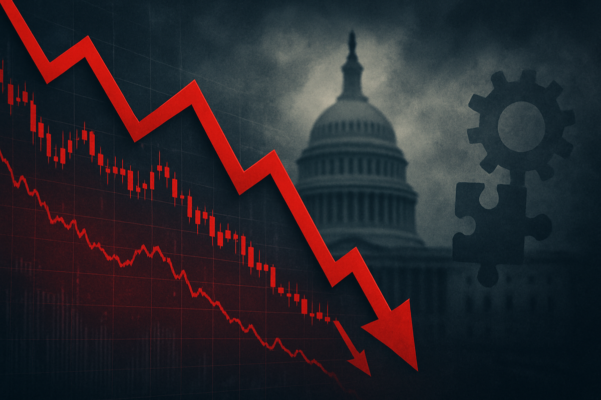 Market Minute: Dual Threats Drive Stock Market South – Government Shutdown Fears and Weak Jobs Data Stoke Investor Anxiety