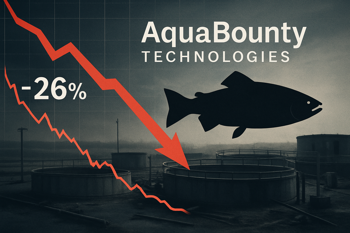 AquaBounty Technologies Plunges Over 26% Amidst Complete Operational Halt and Leadership Shake-Up