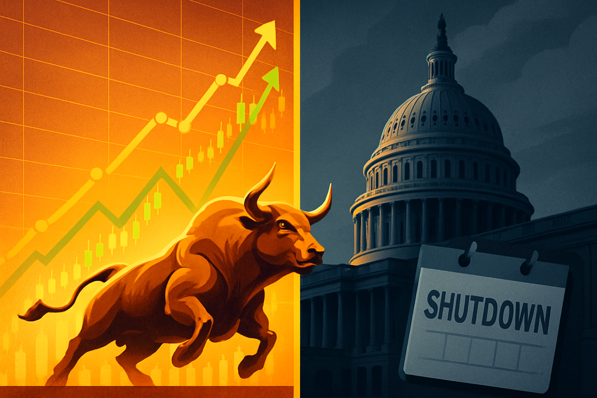 Political Gridlock Looms as US Stocks Power Through Government Shutdown Threats