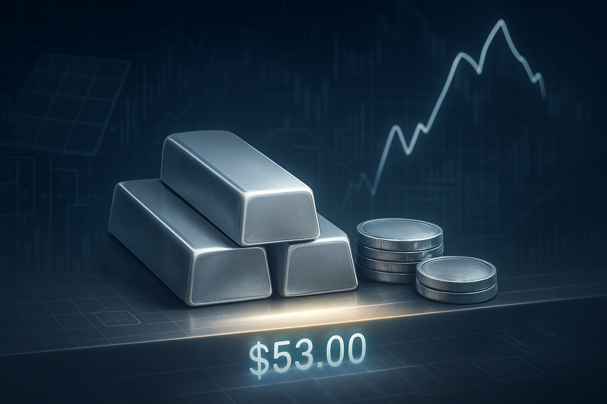 Silver Bulls Defend $53.00 as XAG/USD Consolidates from Record Highs