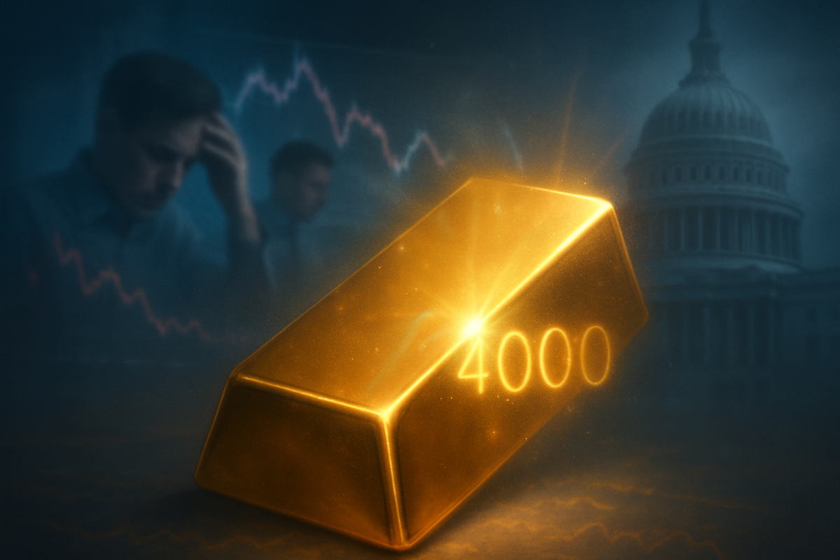 Gold Futures Shatter $4,000 Barrier Amidst U.S. Government Shutdown, Signaling Deep Investor Anxiety