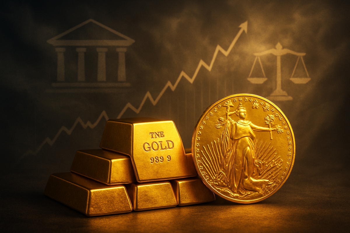 Gold Glitters at Record $3,900/oz Amid Fed Rate Cut Hopes and Global Turmoil