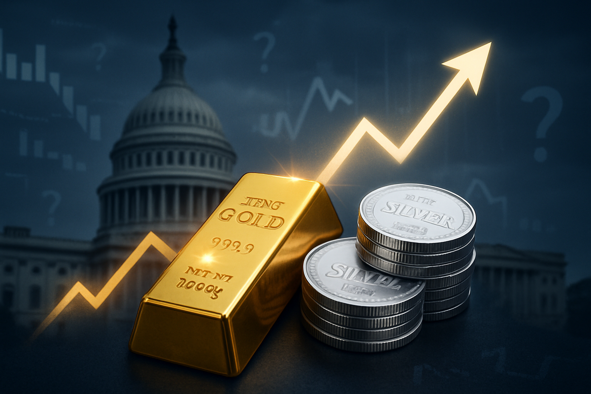 Precious Metals Shine as U.S. Government Shutdown Fuels Safe-Haven Demand; Bank of America Touts Silver's Catch-Up Potential