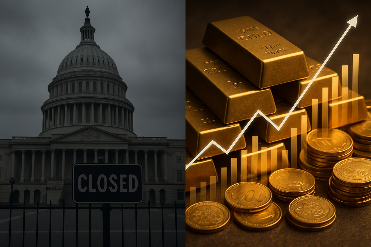 Gold Soars as 20-Day US Government Shutdown Fuels Market Uncertainty
