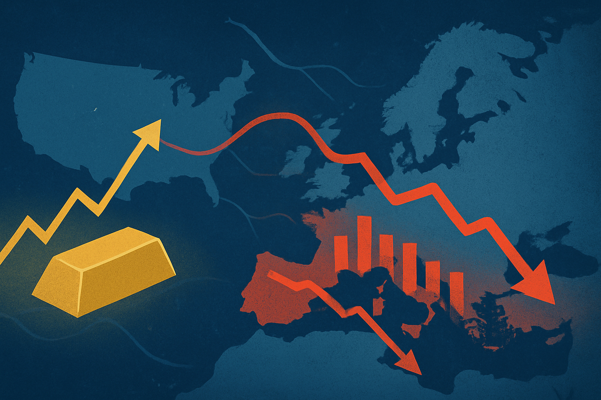 European Markets Reel as US Bank Jitters Spark Global Flight to Safety