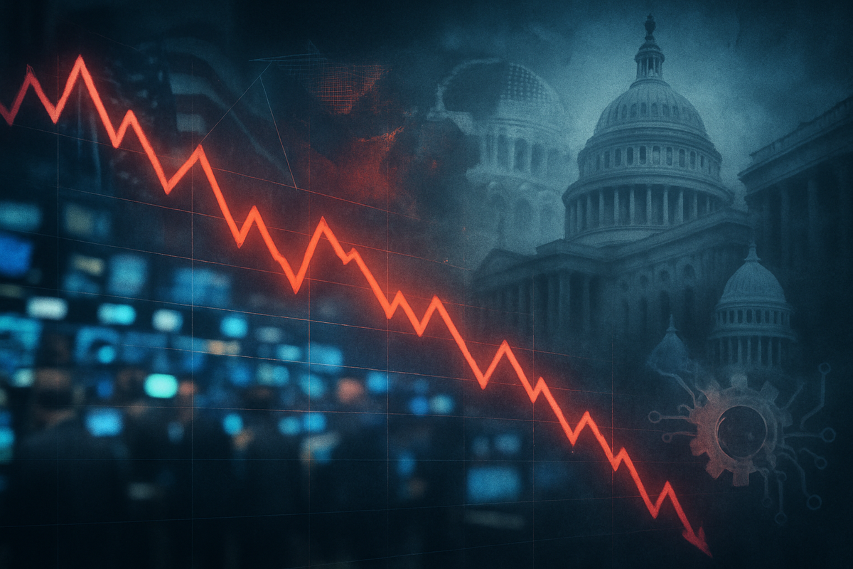 Market Turmoil: S&P 500 and Nasdaq Plunge Amidst Renewed Trade Tensions and AI Scrutiny