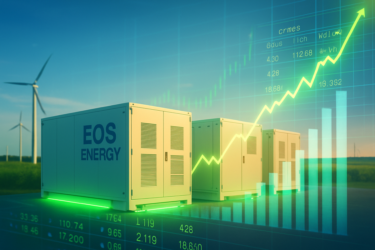 Eos Energy Surges Amidst Unprecedented Options Frenzy Following Unico Partnership