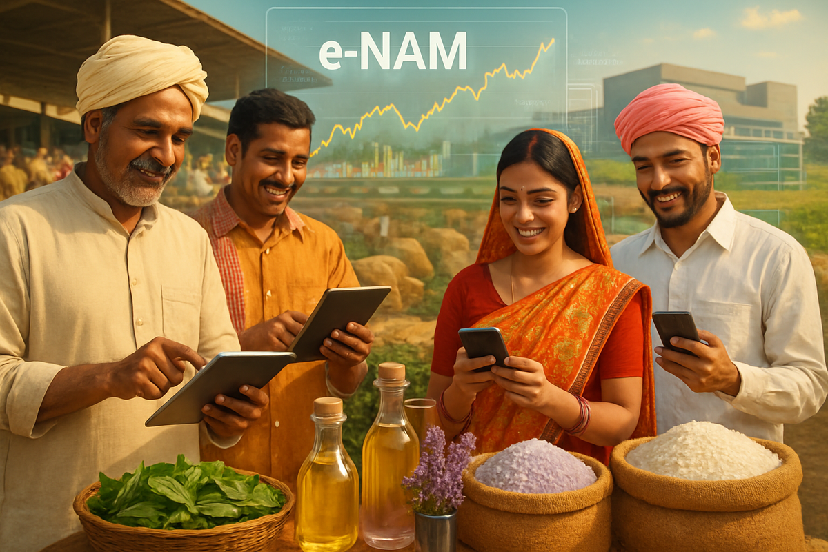 India's e-NAM Platform Expands with 9 New Commodities, Revolutionizing Digital Agri-Trade and Boosting Market Integration