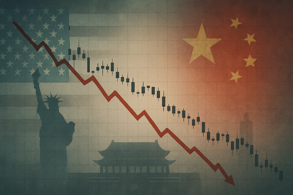 Financial Services Sector Grapples with Broad Market Sell-Off Amidst Escalating US-China Tariff Fears