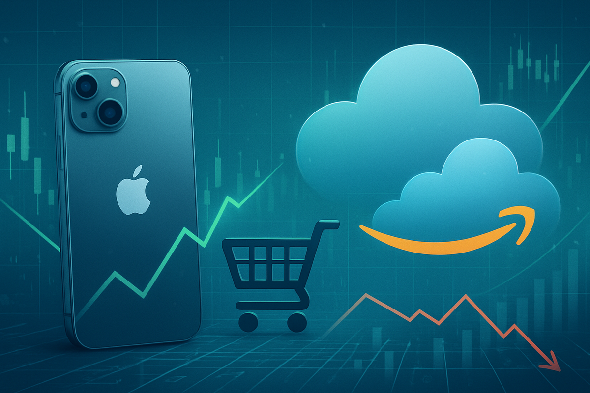 Tech Titans in the Spotlight: Apple Triumphs, Amazon Awaits Q3 Verdict