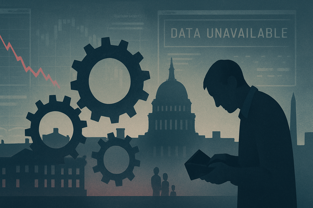 US Economy Reels as Government Shutdown Deepens, Federal Reserve Faces Data Blackout