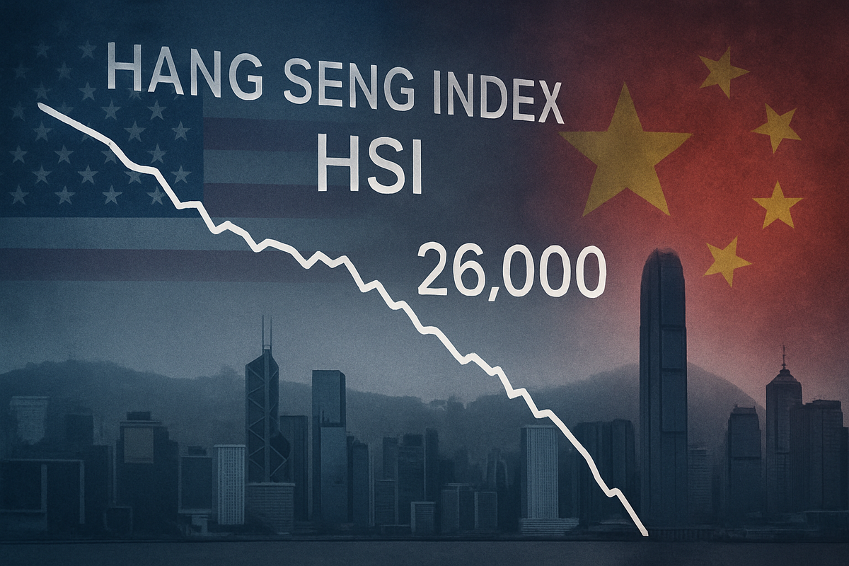 Hong Kong's Hang Seng Plunges Below 26,000 Amidst Resurgent US-China Trade Tensions