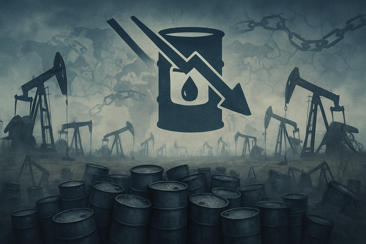 Crude Oil Futures Plunge to 5-Month Lows Amidst Oversupply Fears and Escalating Tariff Tensions