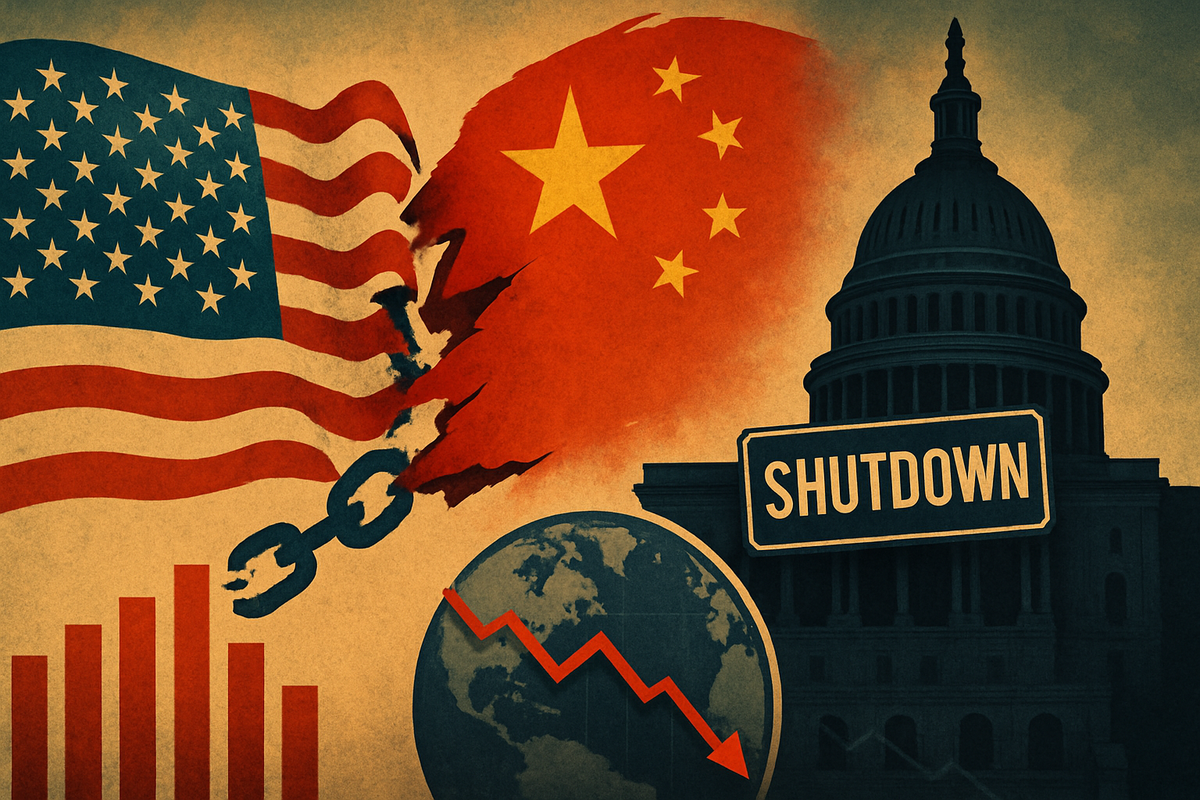 Global Economy Braces for Impact as US-China Trade War Escalates Amidst Prolonged Government Shutdown