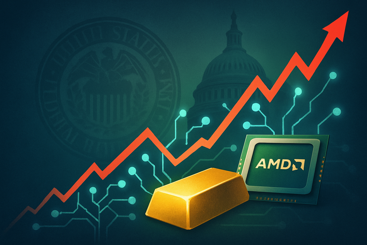 Market Minute: S&P 500's Record Run, AMD's AI Ascendance, Gold's New Peak Amidst Government Standoff