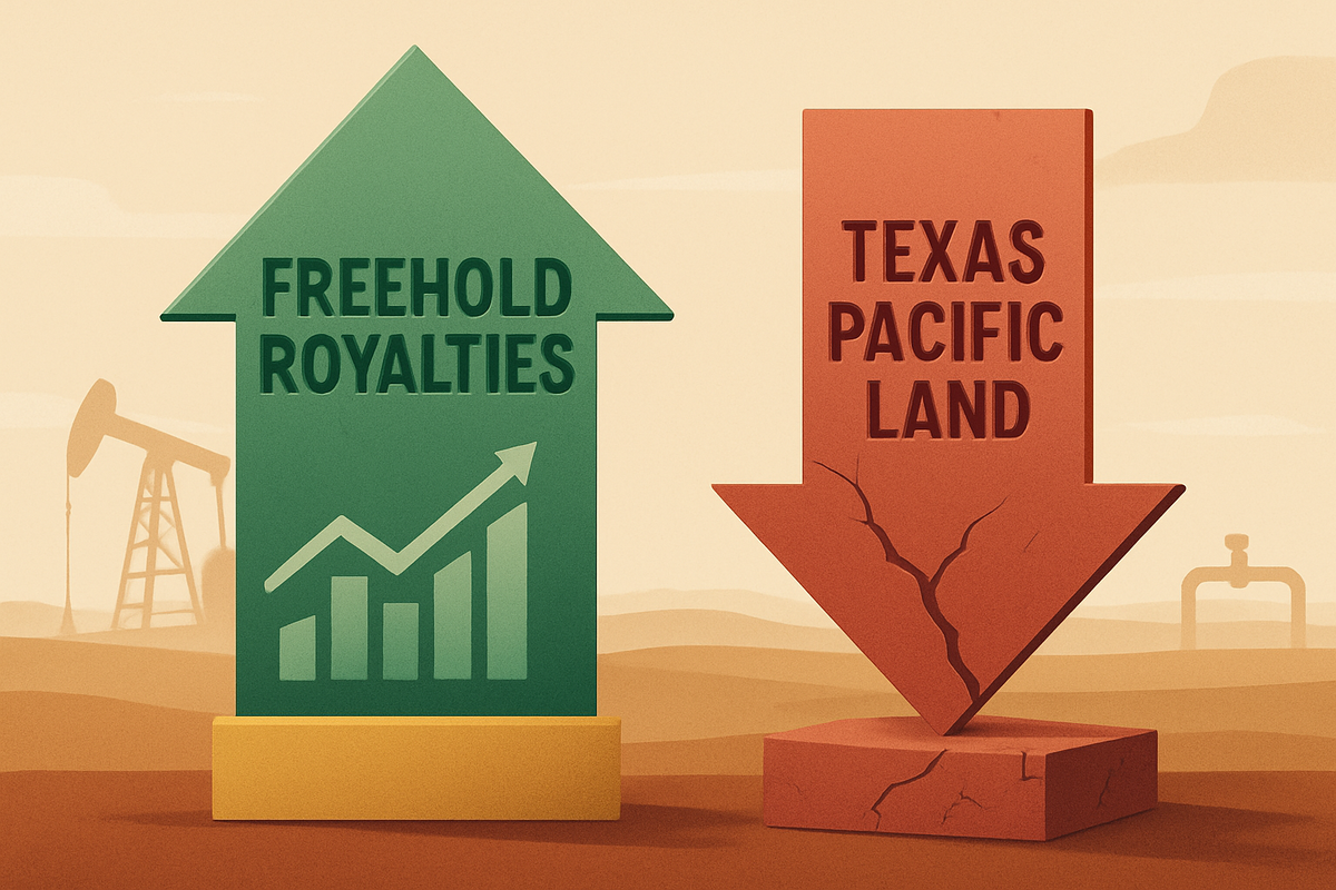 Freehold Royalties Dominates as Texas Pacific Land Faces Valuation Reality Check in Shifting Commodity Landscape