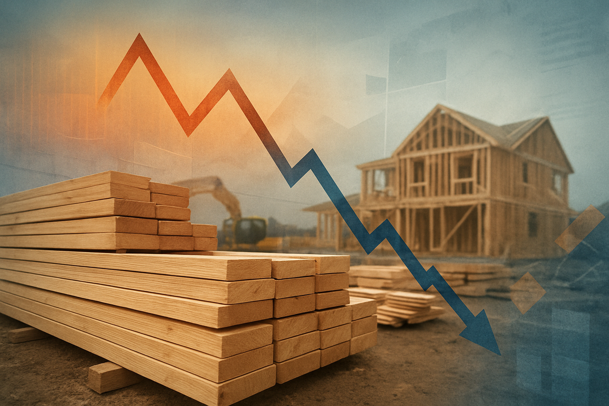 North American Softwood Lumber Sees October Surge and Swift Dip Amidst Tariff Hikes and Weak Demand