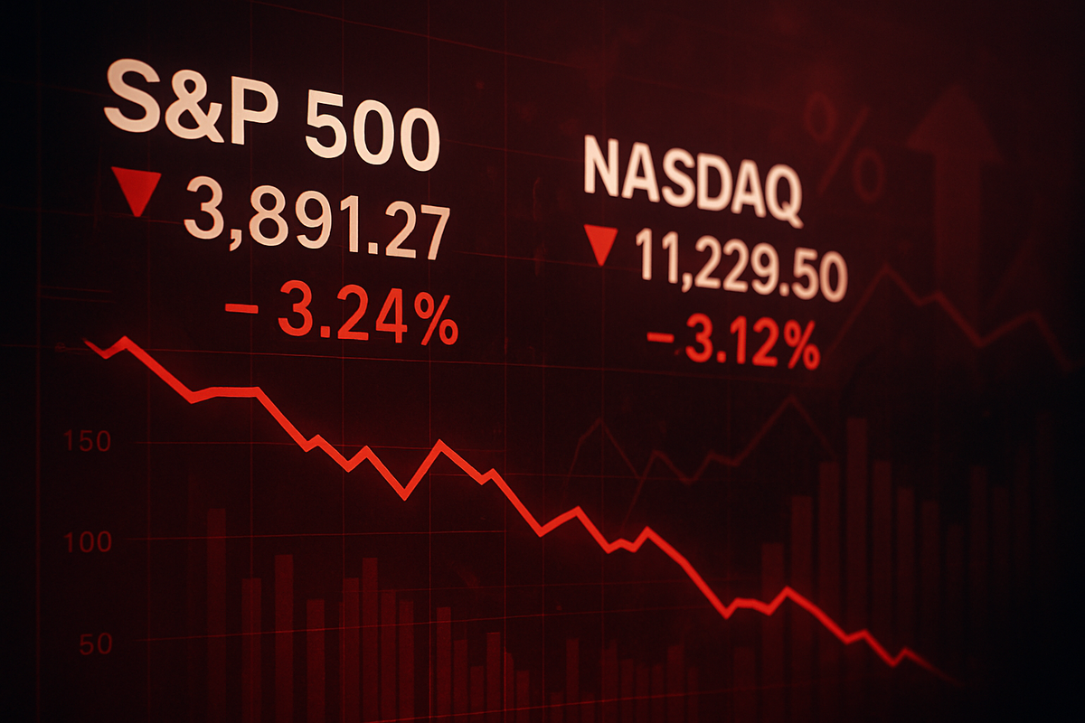 Market Tremors: S&P 500 and Nasdaq Slide Amidst Economic Headwinds