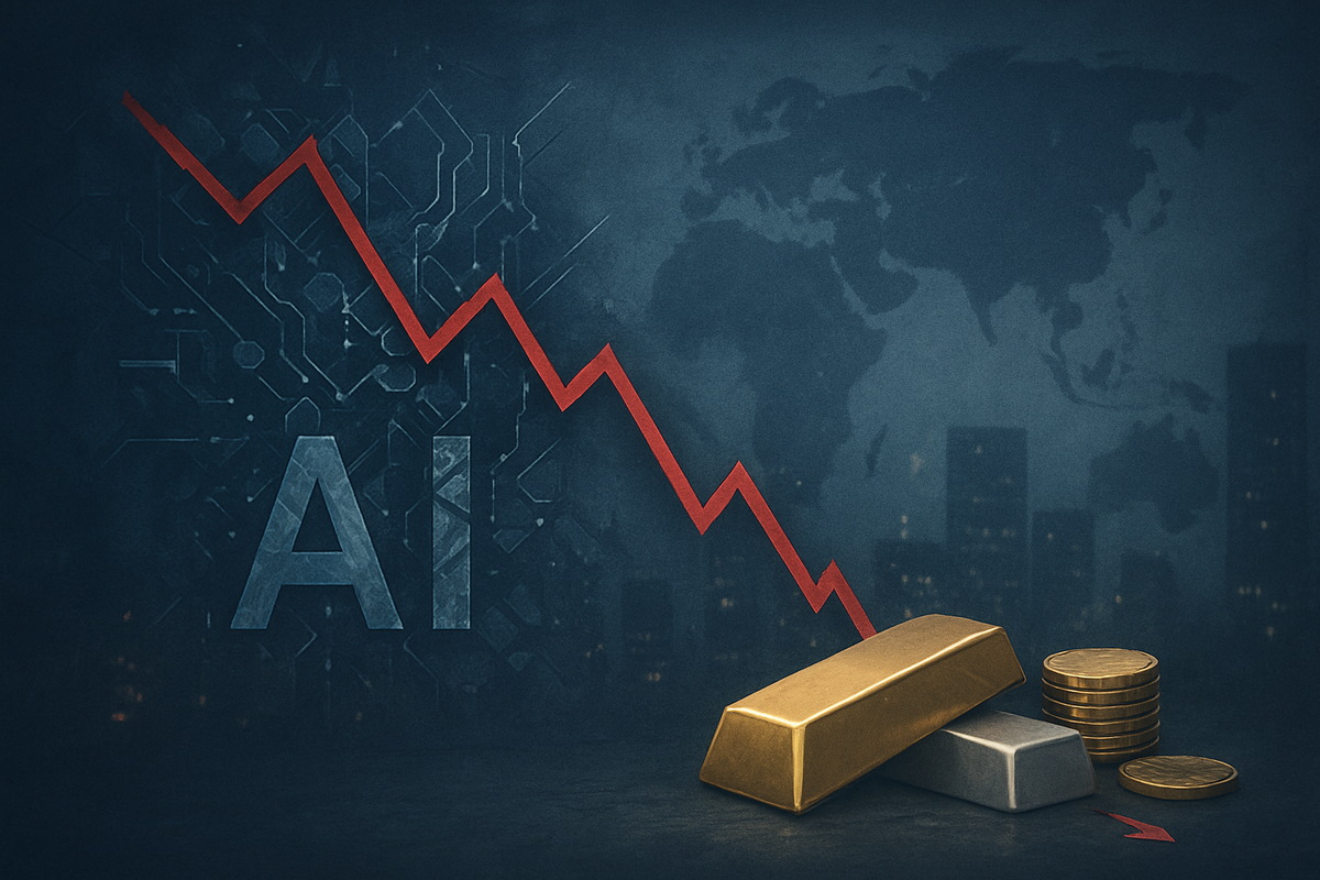 AI Bubble Fears Intensify as Global Stocks Plunge, Precious Metals Retreat