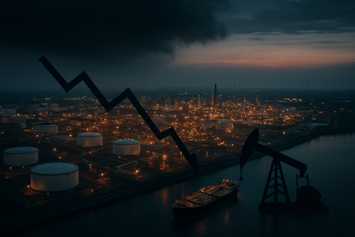 Oil Prices Tumble Amidst Oversupply Concerns, Casting Shadow on Energy Sector Stocks