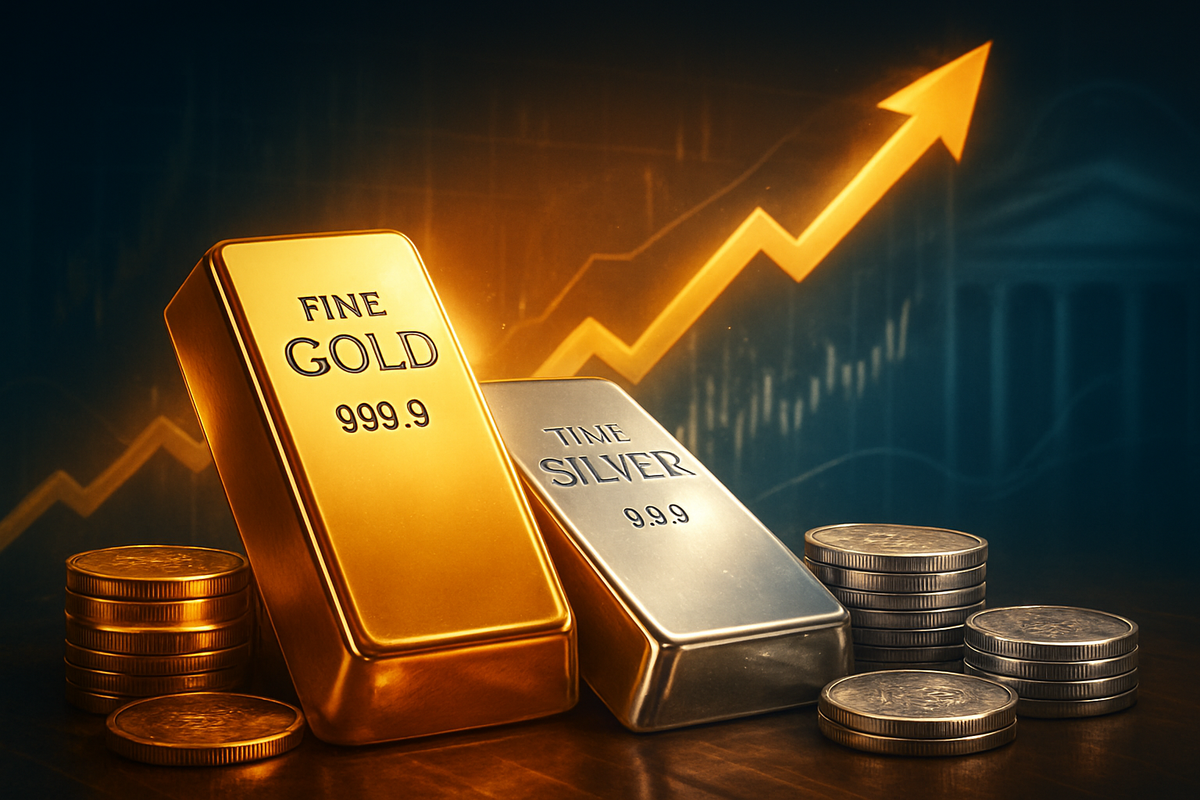 Precious Metals Power Surge: Gold and Silver Soar on Renewed Fed Rate Cut Hopes