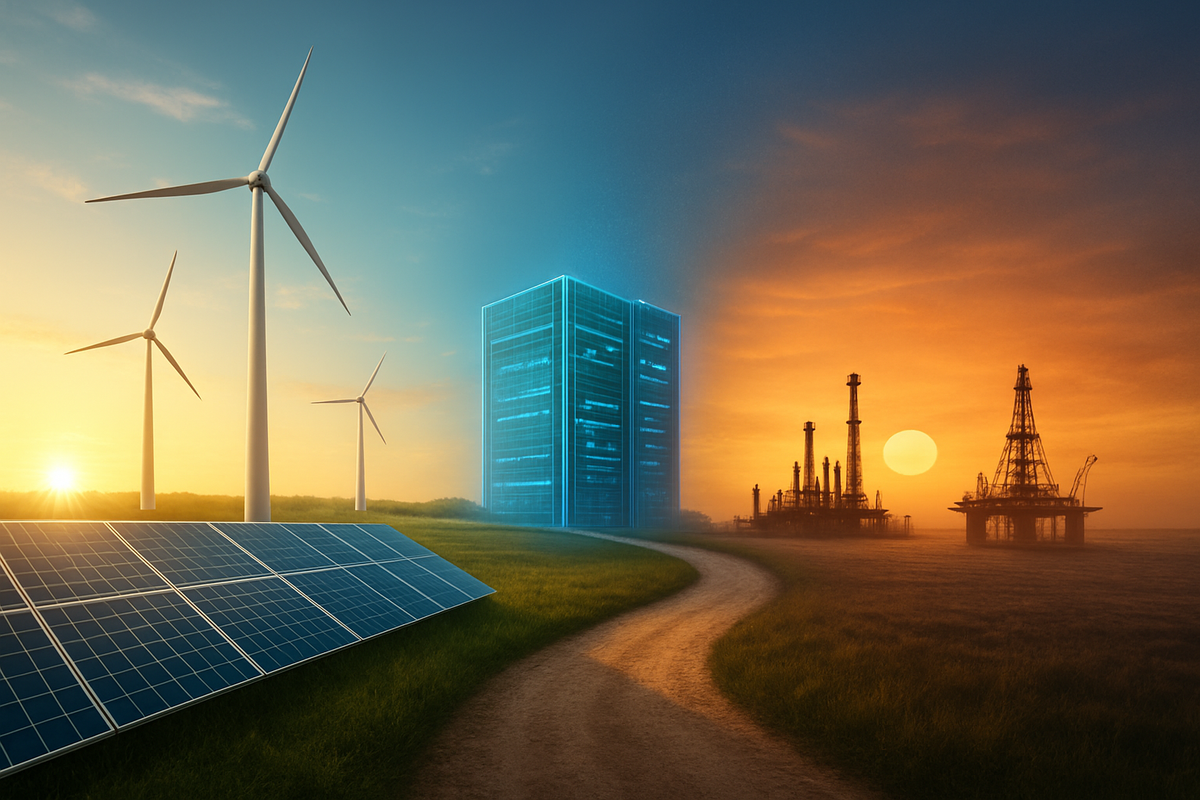 The Great Energy Divide: Green Stocks Soar Amidst Divergent Oil and Gas Fortunes