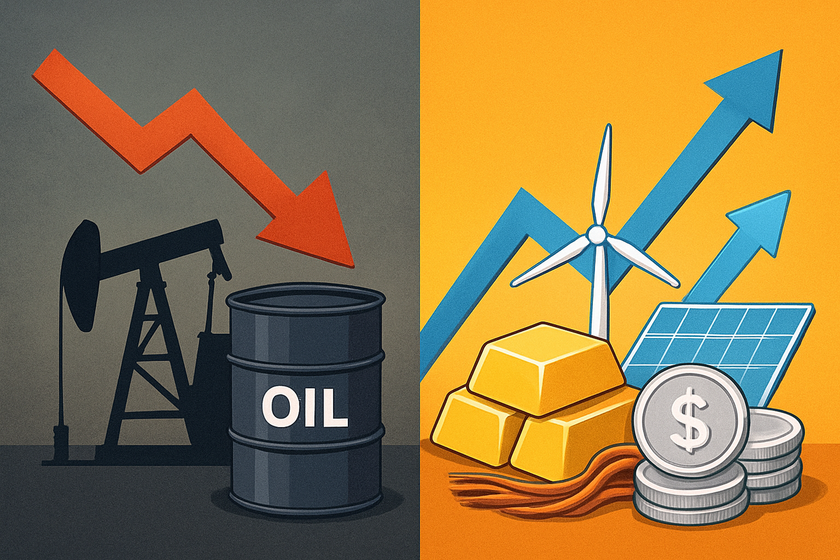 The Great Commodity Divide: Oil Plunges While Green Metals and Gold Soar in a Bifurcated Market