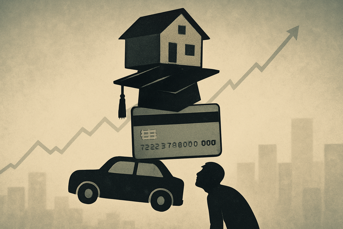 U.S. Household Debt Soars to Unprecedented $18.59 Trillion, Raising Economic Alarms