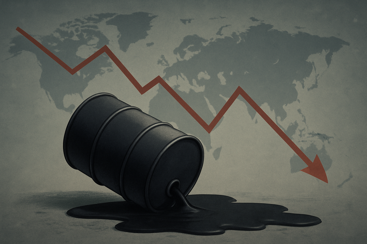 Oil Prices Plunge as Global Economic Slowdown Reignites Demand Fears, Pressuring Producers and Shifting Market Dynamics
