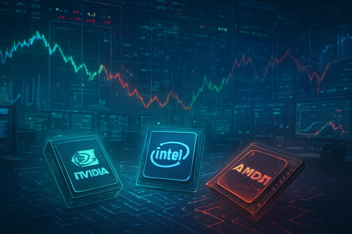 Chip Titans Face Pre-Market Headwinds: A Mixed Picture Amidst Broader Tech Sell-Off