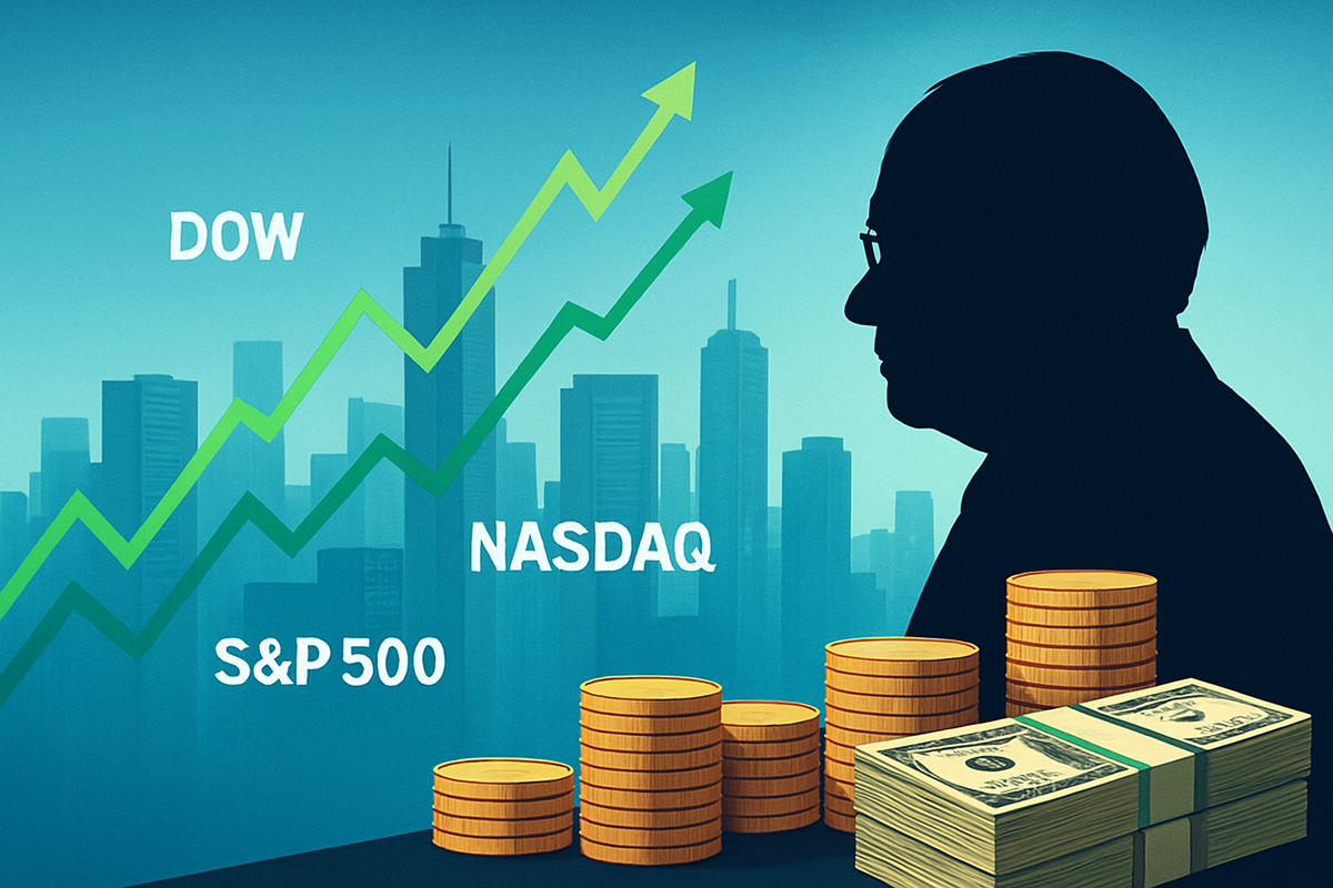 Market Bulls Charge Ahead: Dow, S&P 500, Nasdaq Poised for Gains as Buffett's Berkshire Hathaway Amasses Record Cash for Future Opportunities