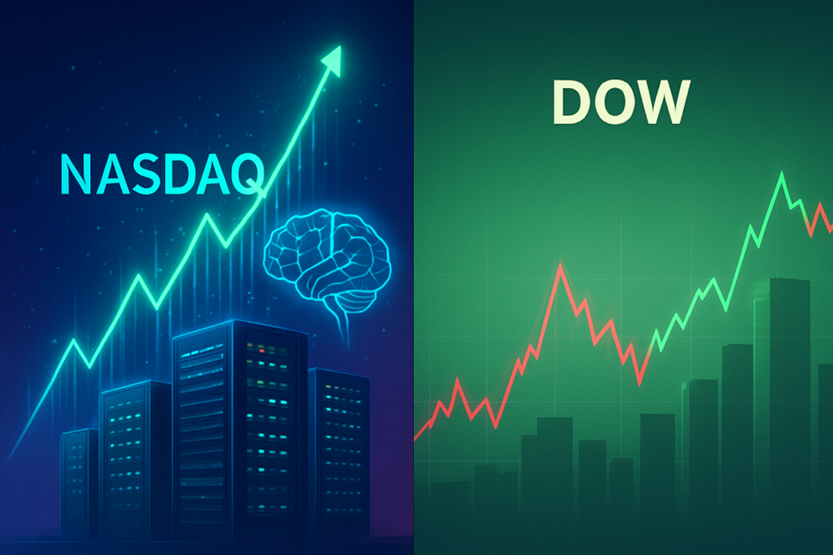 Cloud Computing Frenzy Propels Nasdaq to New Heights as Dow Navigates Choppy Waters